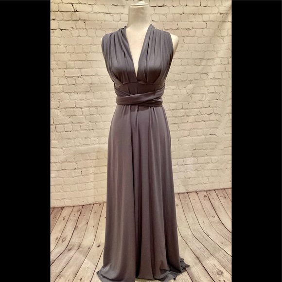 Sold-Von Vonni Gray Transformer "Prom,Formal,Wedding, Ball Dress" One Size - Picture 2 of 10